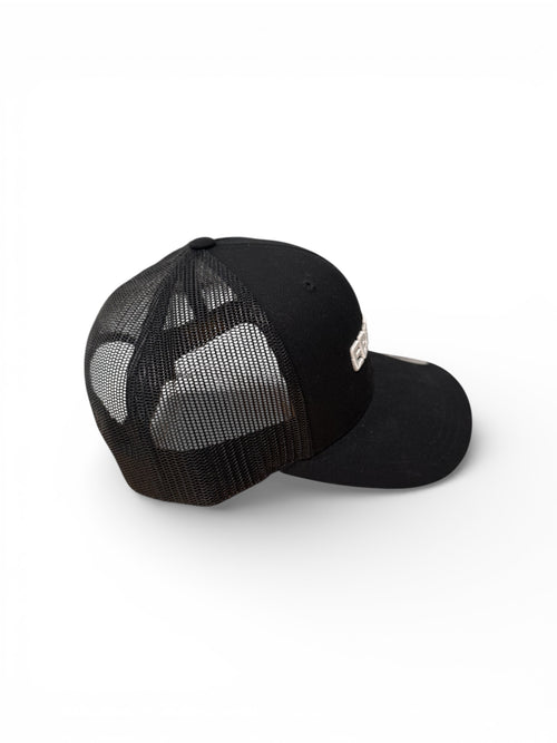 EBITDuH Embroidered Trucker Mesh Snapback Hat - Black